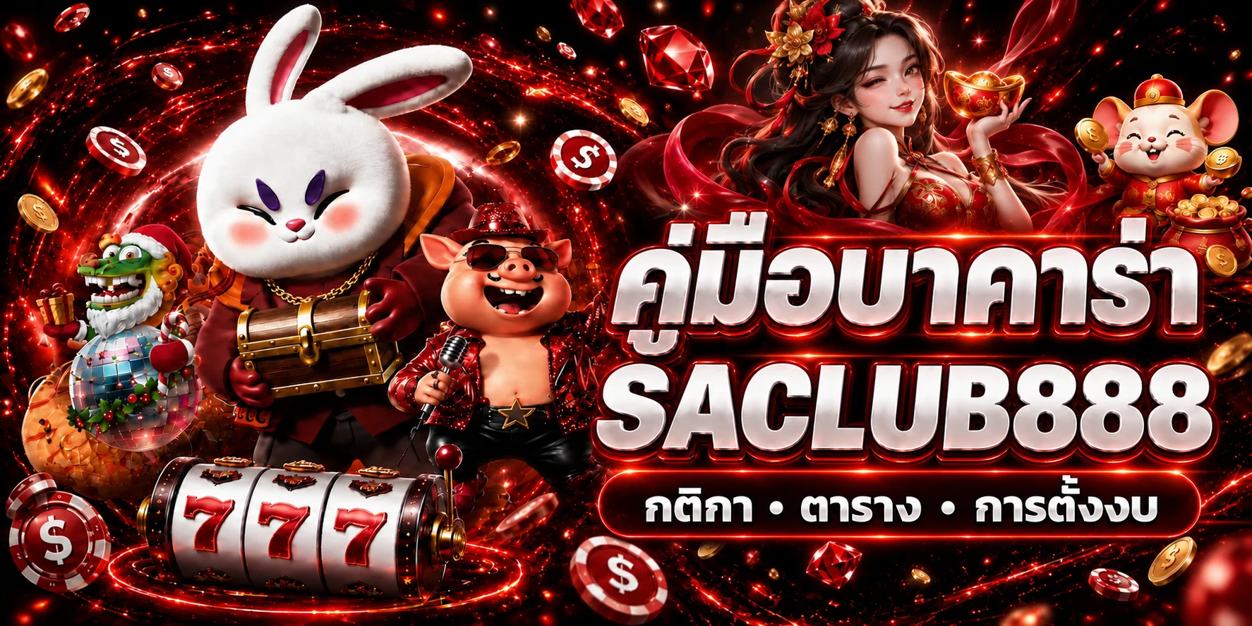 SACLUB888 คู่มือบาคาร่า กติกาและวิธีเล่นมือใหม่